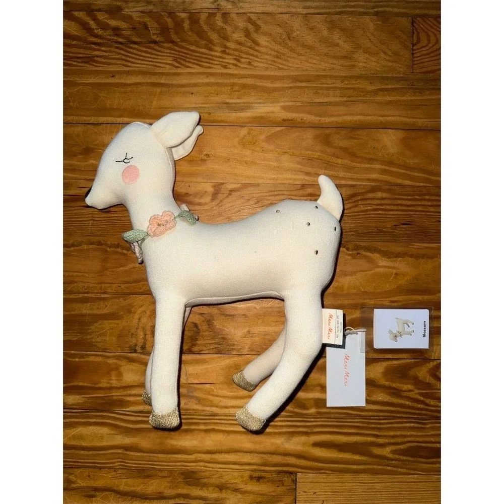 Meri Meri Blossom Deer Stuffed Animal Plush Toy Medium Christmas imaginative‎
